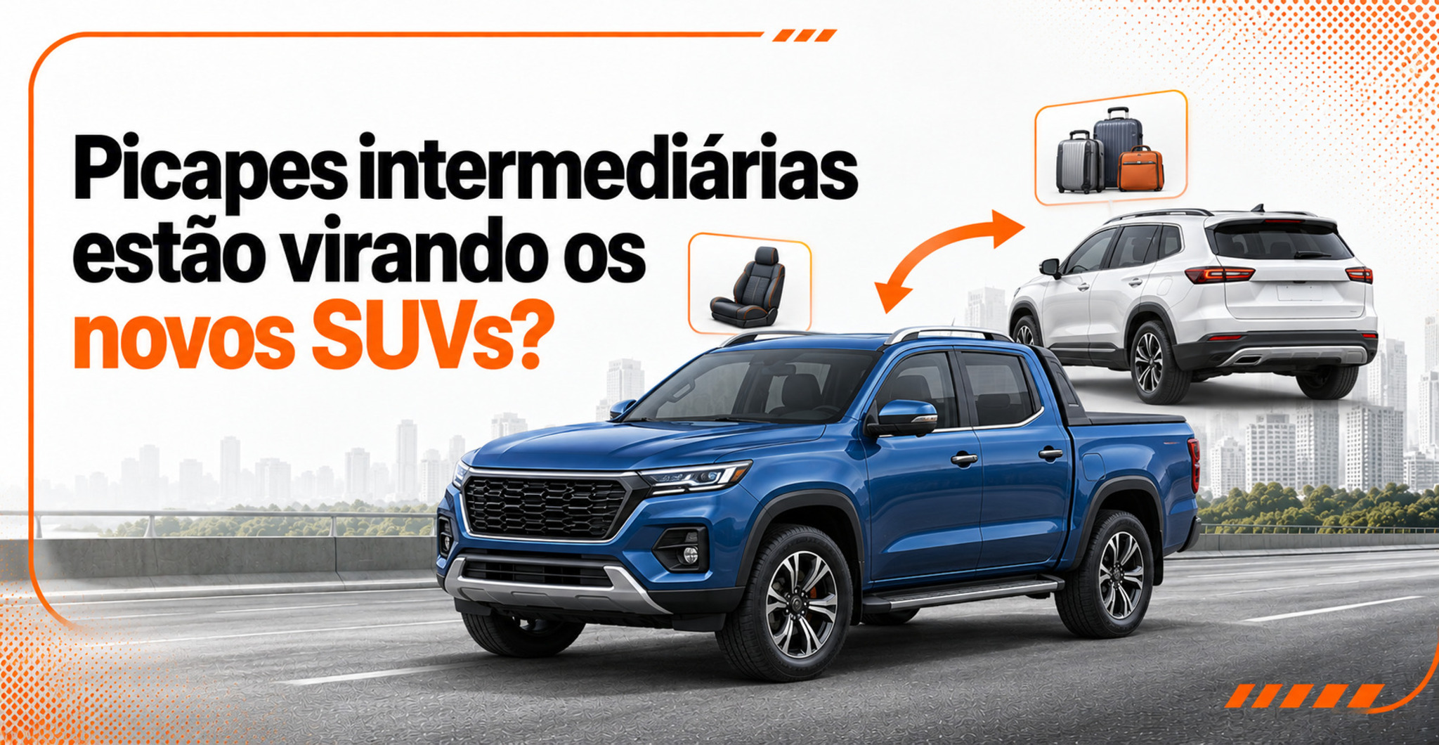Picapes intermediárias ganham espaço na disputa com SUVs