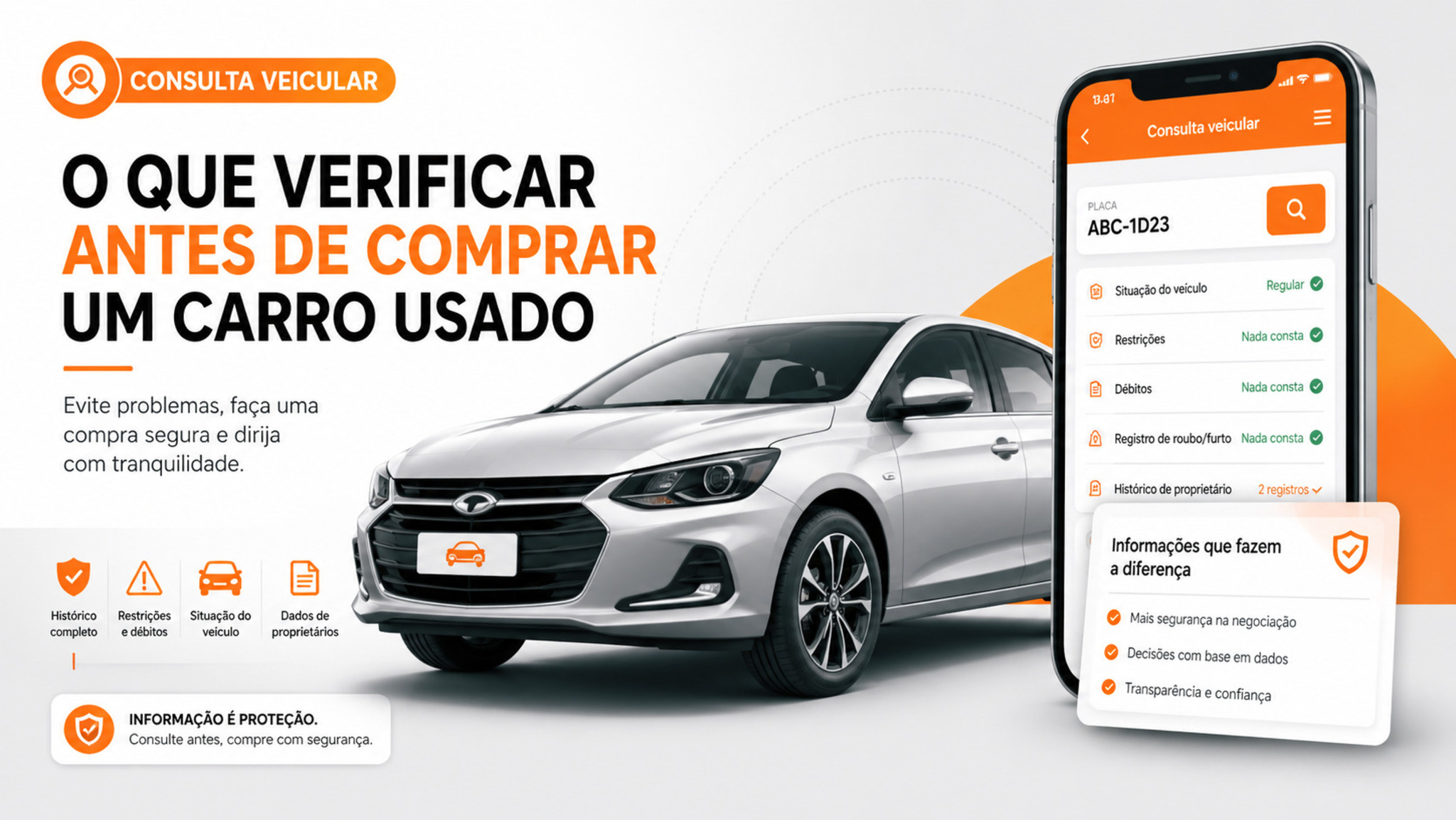 Consulta veicular: a chave para uma compra segura de usados