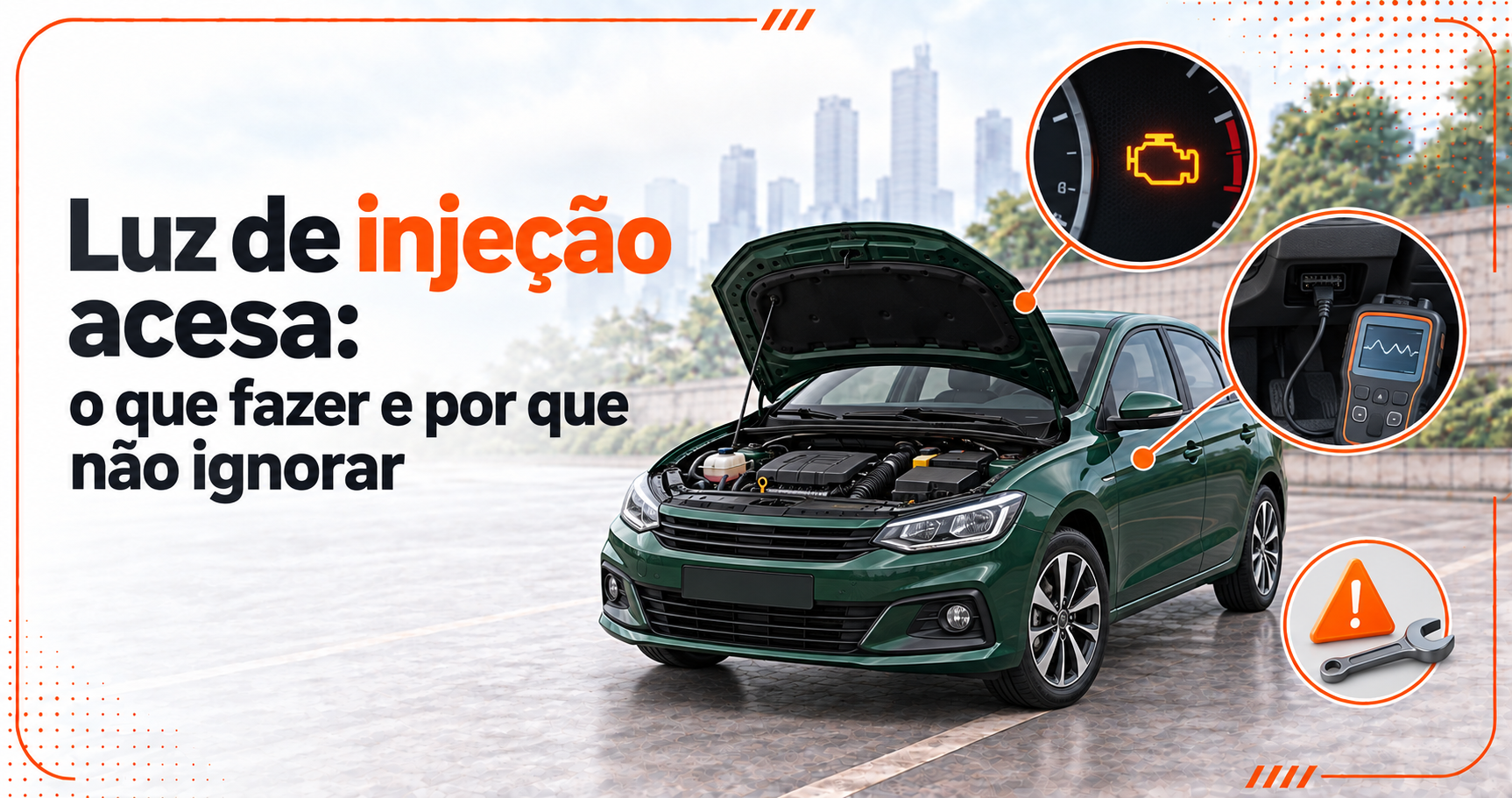Luz de injeção acesa: entenda os riscos de ignorar o alerta