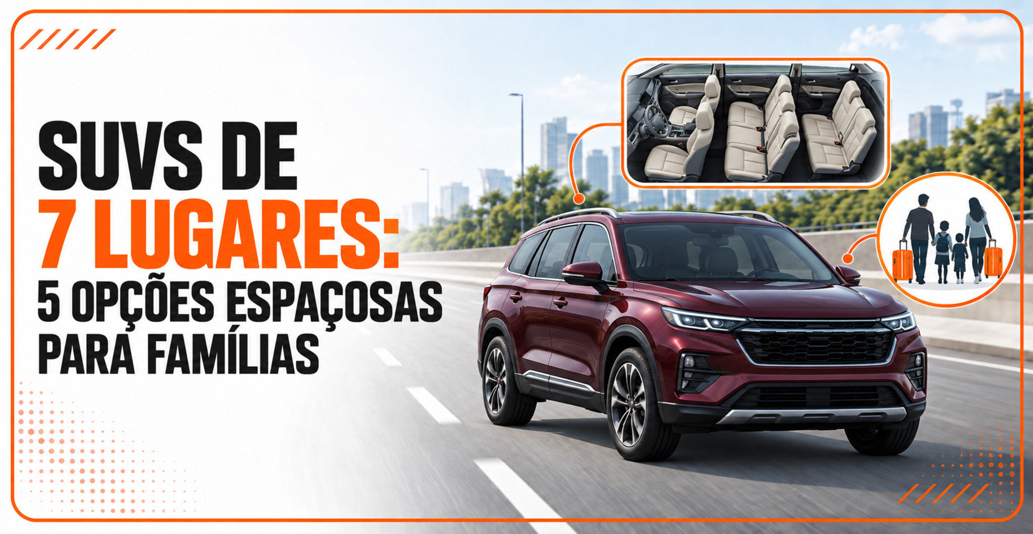 SUVs de 7 lugares: opções para quem precisa de mais espaço