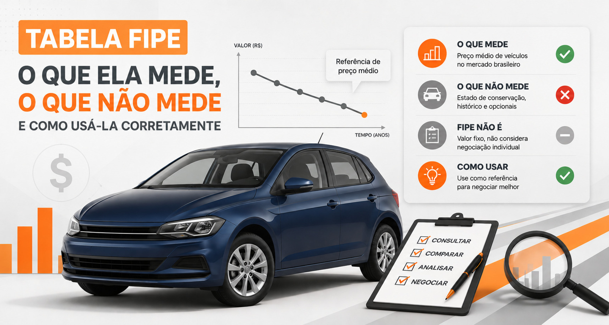 Tabela FIPE: o que é, como funciona e como usar na hora de comprar ou vender